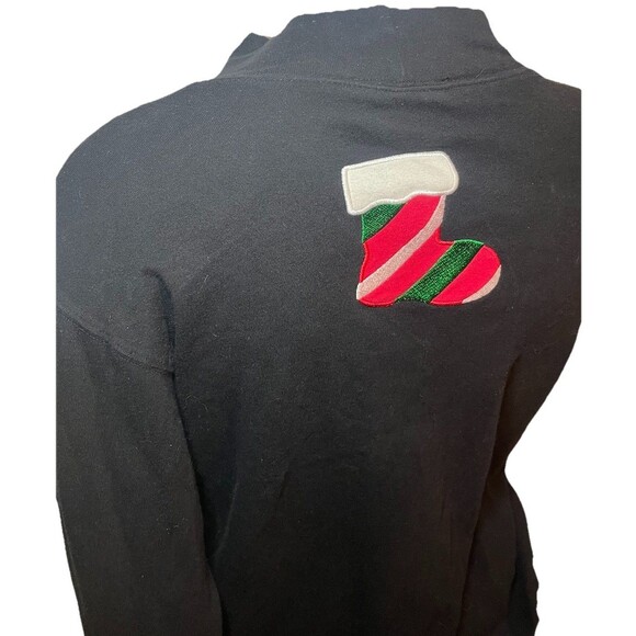 Vintage Bechamel Embroidered 3D Ugly Christmas Sweater Shirt Cat by Fire Size S - Picture 9 of 12